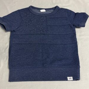 GAP Dark Blue Star Embroidered Tee